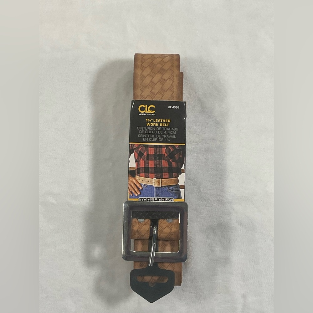 CLC E4501 1 3/4" W Embossed Leather Work Belt 29"-46" Length